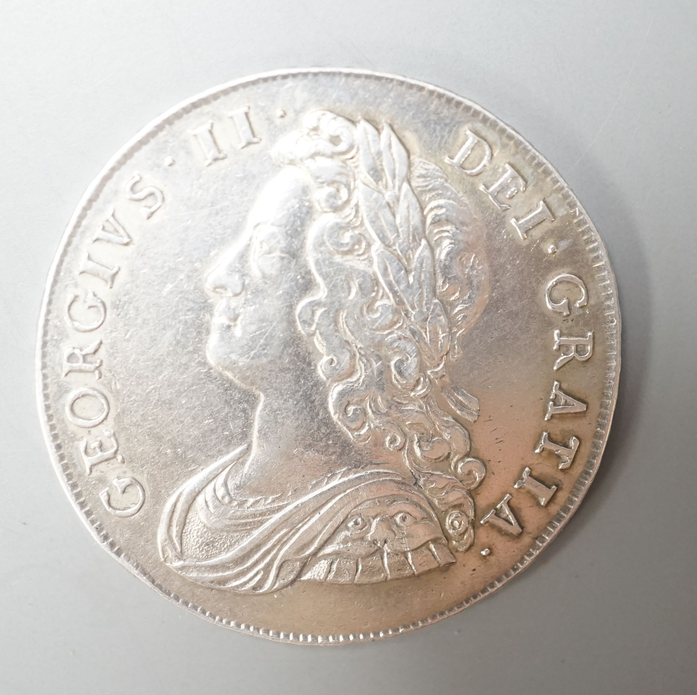 A George II halfcrown 1741 (polished VF)